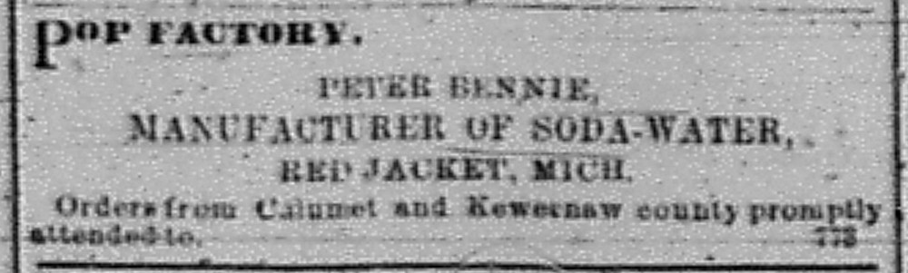 Newspaper notice - The Portage Lake Mining Gazette, 23 Apr 1874
