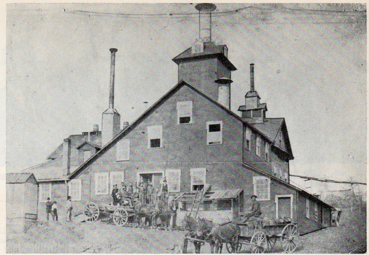 First brewery building - destroyed by fire in 1887