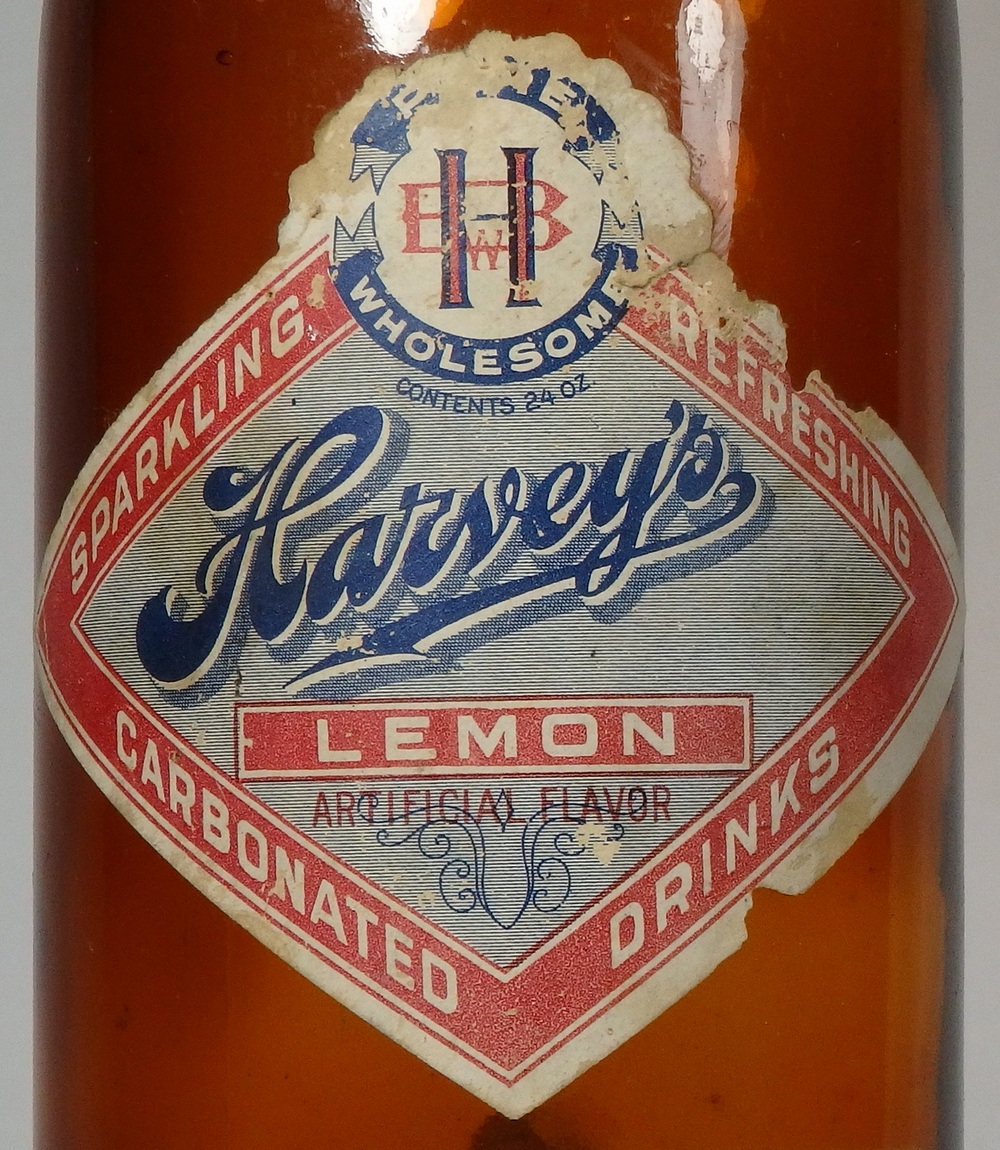 Harvey ABM soda label<br>Courtesy of the Richard Dana Collection