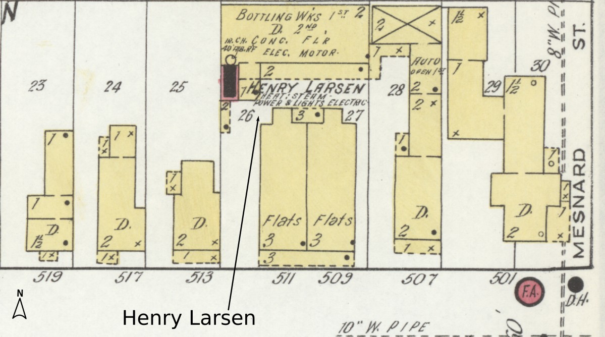 Sanborn map - Aug 1917 