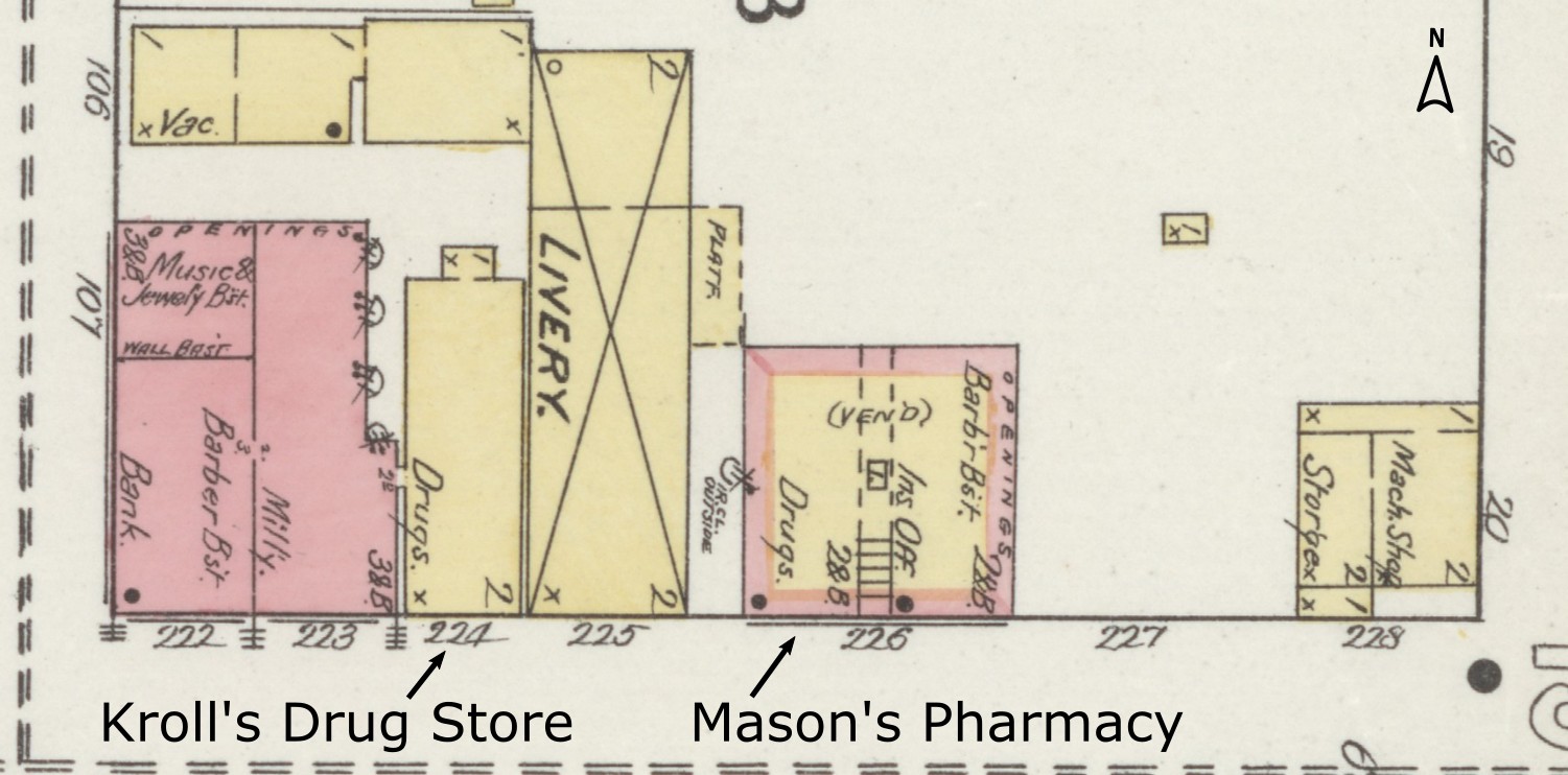 Sanborn map, Shelden Ave., Houghton - Aug 1893