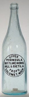 Upper Peninsula Bottling Works bottle