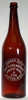Copper City Bottling Works bottle
