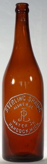 Sterling Spring Mineral Water Co bottle